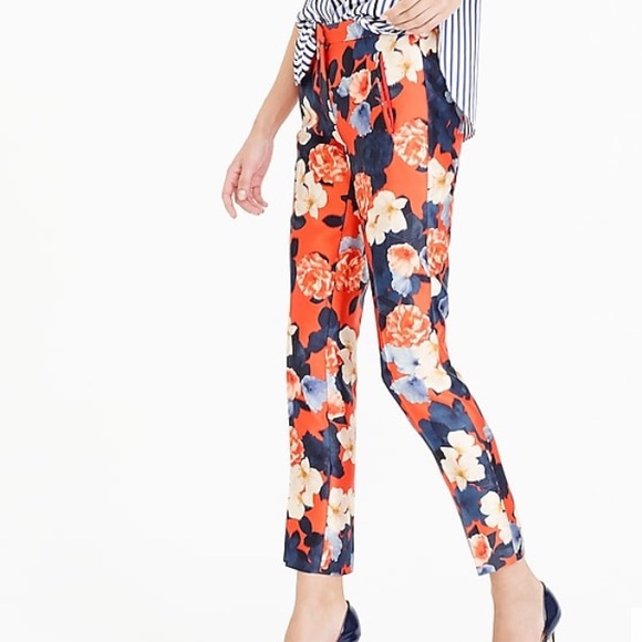 J. Crew Pants - J Crew Graphic Peony Pant
